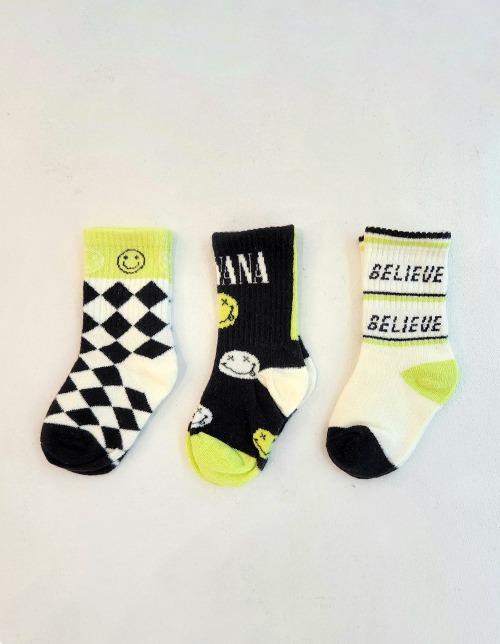 라임 빌리브  - socks (3종1set)