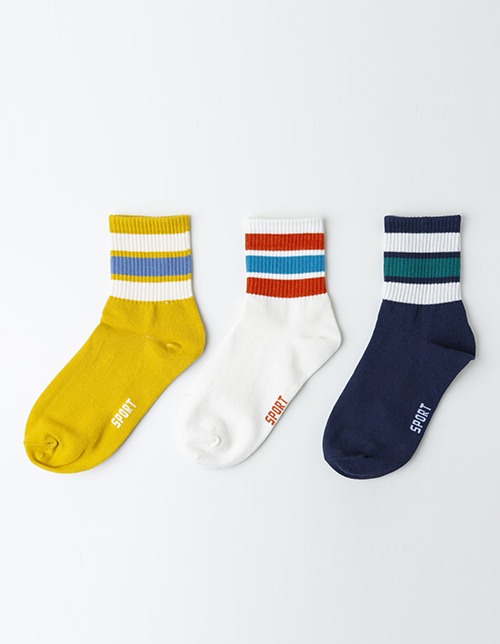 스포츠 라인 - socks (3종1set)
