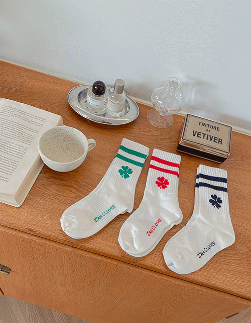투라인 클로버 - socks (3종1set)